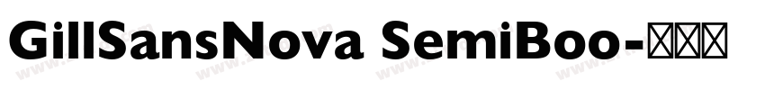 GillSansNova SemiBoo字体转换
